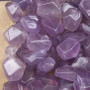Ametisti vaalea violetti viistehiottu  n. 12-14mm pitkä irtohelmi