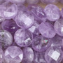 Ametisti vaalea violetti viistehiottu  16x8mm litteä irtohelmi