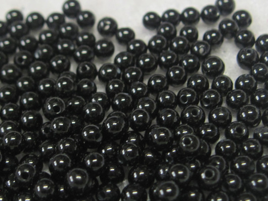 Onyksi musta pyöreä 8mm irtohelmi