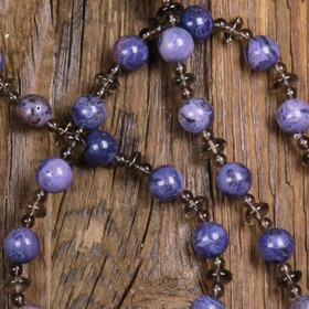 Akaatti violetti värjätty pyöreä 8mm irtohelmi