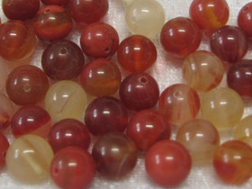 Karneoli 6mm oranssi irtohelmi 