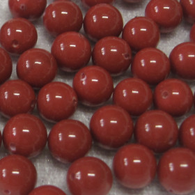 Helmiäinen 8mm joulunpunainen pinnoitettu irtohelmi