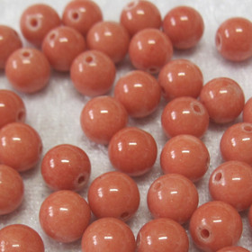 Kvartsiitti haalea oranssi 7mm värjätty irtohelmi