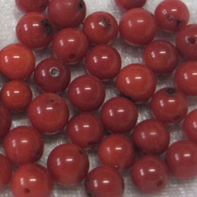 Koralli punainen 5-6mm värjätty irtohelmi