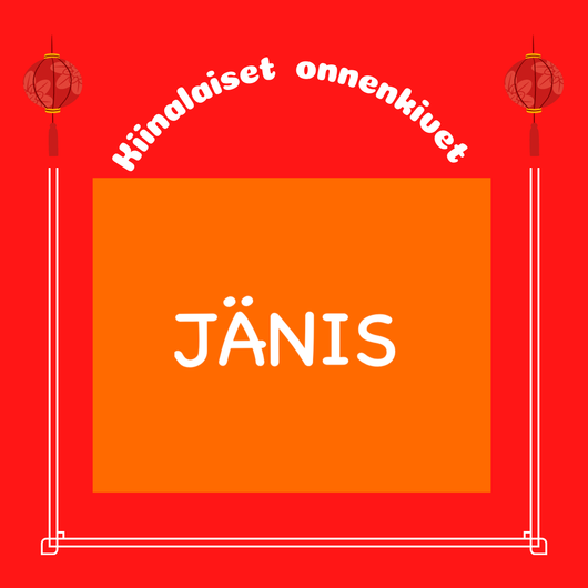 Korvakorut JÄNIKSEN onnenkivikorut JÄNIS - RABBIT nro2