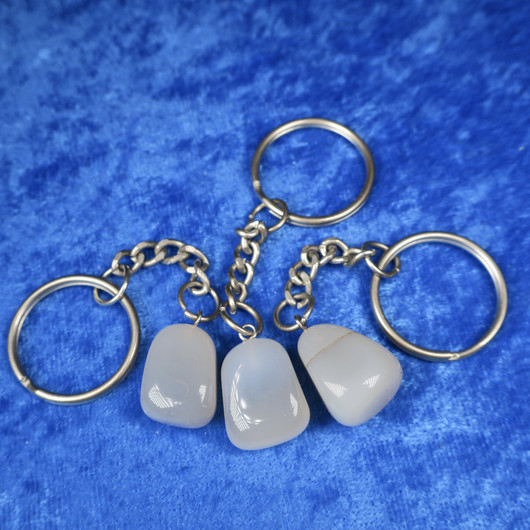 Avaimenperä akaatti siniharmaa 