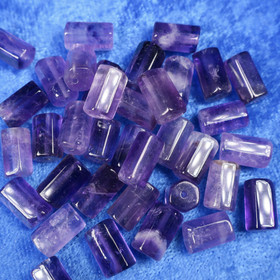Ametisti tumma violetti kulmikas  putki n. 10x6mm irtohelmi