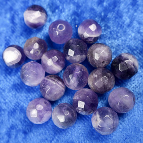 Ametisti violetti viistehiottu 9mm irtohelmi