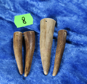 Riipus poronsarvi porattu natural sarvenpää 55-70mm isot erä8