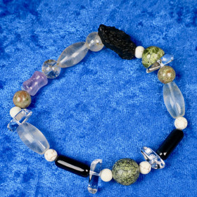 Rannekoru KAKSOSET GEMINI kaksosen onnenkivikoru 19cm nro7