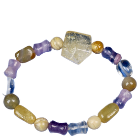 Rannekoru KAKSOSET GEMINI kaksosen onnenkivikoru 18cm nro8