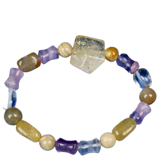 Rannekoru KAKSOSET GEMINI kaksosen onnenkivikoru 18cm nro8