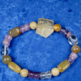 Rannekoru KAKSOSET GEMINI kaksosen onnenkivikoru 18cm nro8