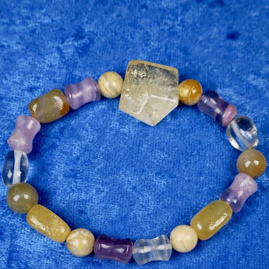 Rannekoru KAKSOSET GEMINI kaksosen onnenkivikoru 18cm nro8