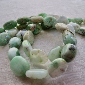 Krysopraasi litteä, pituus 15-20mm irtohelmi 