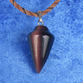 Heiluri ja riipus violetti kissansilmälasi, ilman ketjua