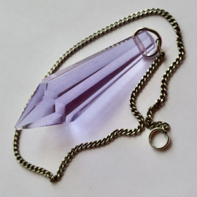Heiluri violetti kristalliprisma 45mm, ketju 20cm