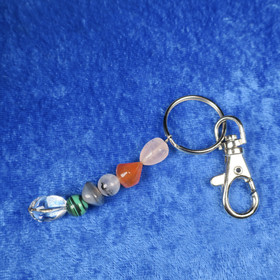 Avaimenperä HÄRKÄ TAURUS härän onnenkivet, karbiinilukko nro7