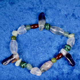 Rannekoru TIIKERI - TIGER tiikerin onnenkivirannekoru 17-18cm nroT