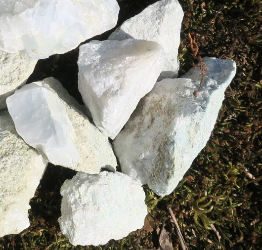 Kalsiitti sinivihreä raaka, dolomiittia 29g Kolari Suomi Hi160