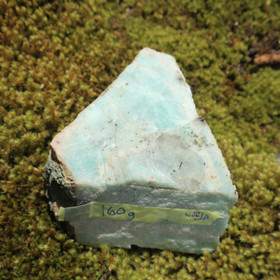 Amatsoniitti sinivihreä raaka 160g 65x60x40mm Norja Hi98