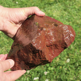 Jaspis punainen, raaka 6,2kg 23x20x11cm Kittilä Suomi Hi13/B Ks. video