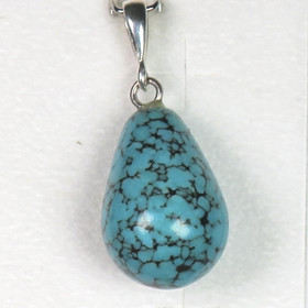 Riipus magnesiitti 20mm pisara, riipuslenkki 925-hopea