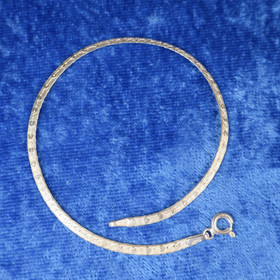 Hopeaketju rannekoru 19cm 