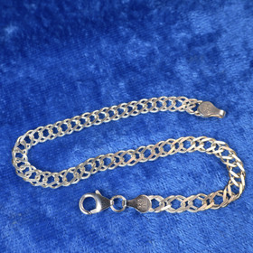 Hopeaketju rannekoru 19cm 