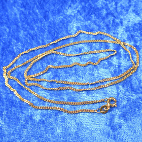 Kullattu panssariketju 60cm 1.5mm 925-hopeaketju   