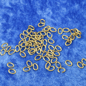 Liitosrengas avolenkki ovaali 4x5mm pronssi/kupari.  Myyntierä 10 kpl