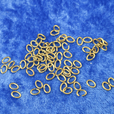 Liitosrengas avolenkki ovaali 4x5mm pronssi/kupari.  Myyntierä 10 kpl