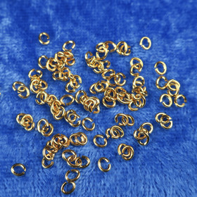 Liitosrengas avolenkki 3mm kullanvärinen korutarvike. Myyntierä 10 kpl