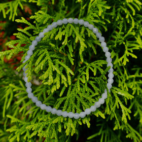 Rannekoru angeliitti viistehiottu enkelikivi 4mm