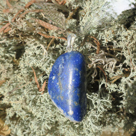 Riipus lapis latsuli rumpuhiottu 925-hopealenkki LAP4