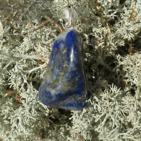 Riipus lapis latsuli rumpuhiottu 925-hopealenkki LAP5