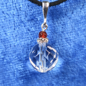 Riipus vuorikide ja karneoli viistehiotut zirkonikoristein Camilla