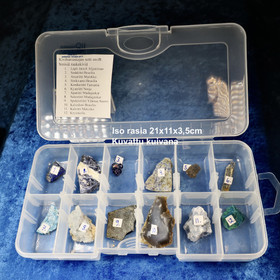 Kiviharrastajan setti nroB  sinisiä raakakiviä