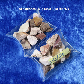 Idar-Oberstein akaattiopaali 50g rasia 3-5g Hi175B