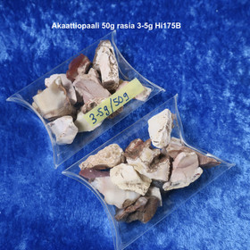 Idar-Oberstein akaattiopaali 50g rasia 3-5g Hi175B