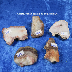 Idar-Oberstein akaatti jossa vain vähän opaalia 40-50g Hi175LA Valitse