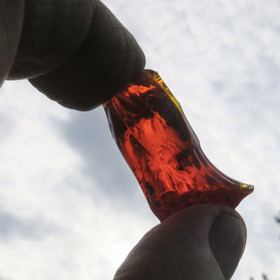 Raakalasi 14g kirkkaanpunainen nro74