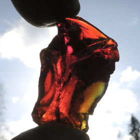 Raakalasi 19g kirkkaanpunainen nro57