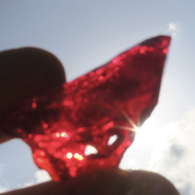 Raakalasi 14g kirkkaanpunainen nro55