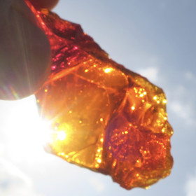 Raakalasi 38g oranssinpunainen nro54