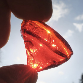 Raakalasi 14g kirkkaanpunainen nro52