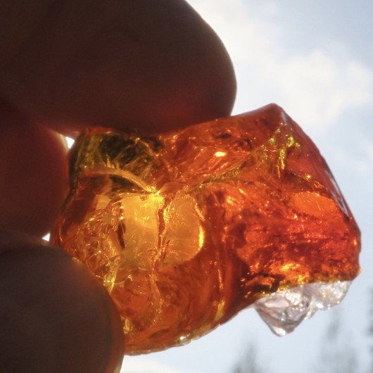 Raakalasi 22g punaoranssi liukuväri nro50