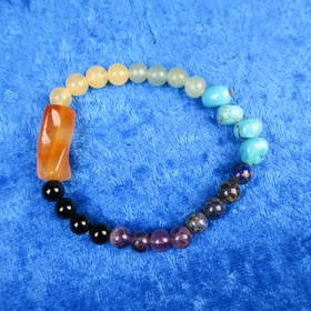 Rannekoru chakrakivet 15cm. Uniikki