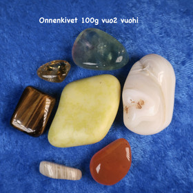 Onnenkivisetti 100g rumpuhiottuja vuohen onnenkiviä VUO2