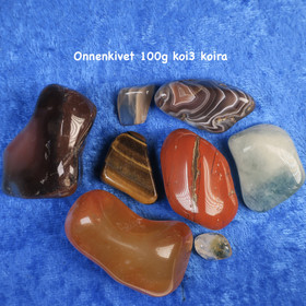 Onnenkivisetti 100g rumpuhiottuja koiran onnenkiviä KOI3